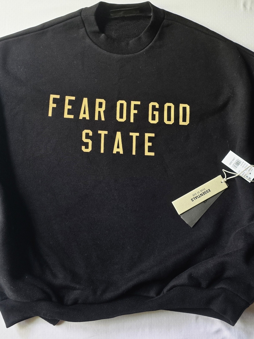 Fear of God Essentials "Fear of God State" Crewneck – Size Large (NWT)